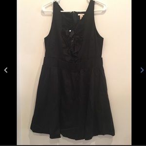 J.Crew Sleeveless Black Dress with Embellishments